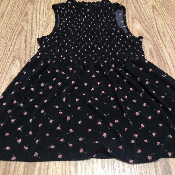 wallflower womens top blouse sleeveless smocked stretchy material size medium - Picture 2 of 12